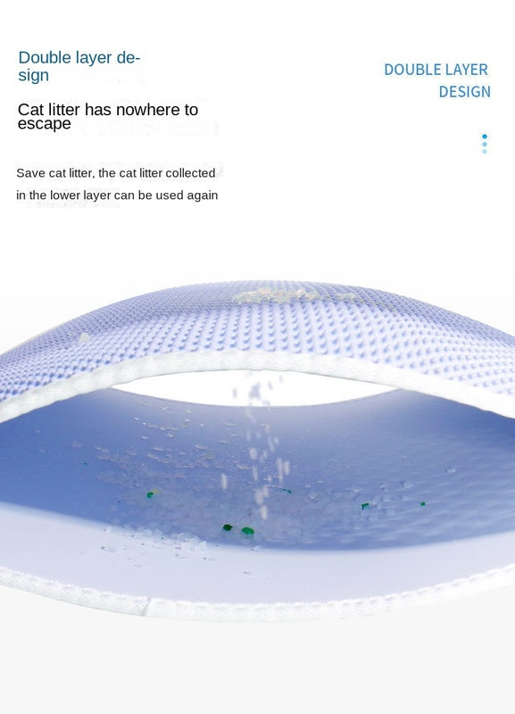 Double Layer Anti-Slip Cat Litter Mat