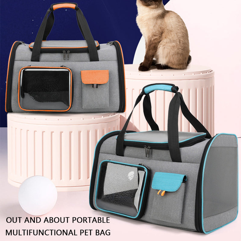 Go Adventuring with Kitty in Comfort: Reflective Crossbody Cat Backpack