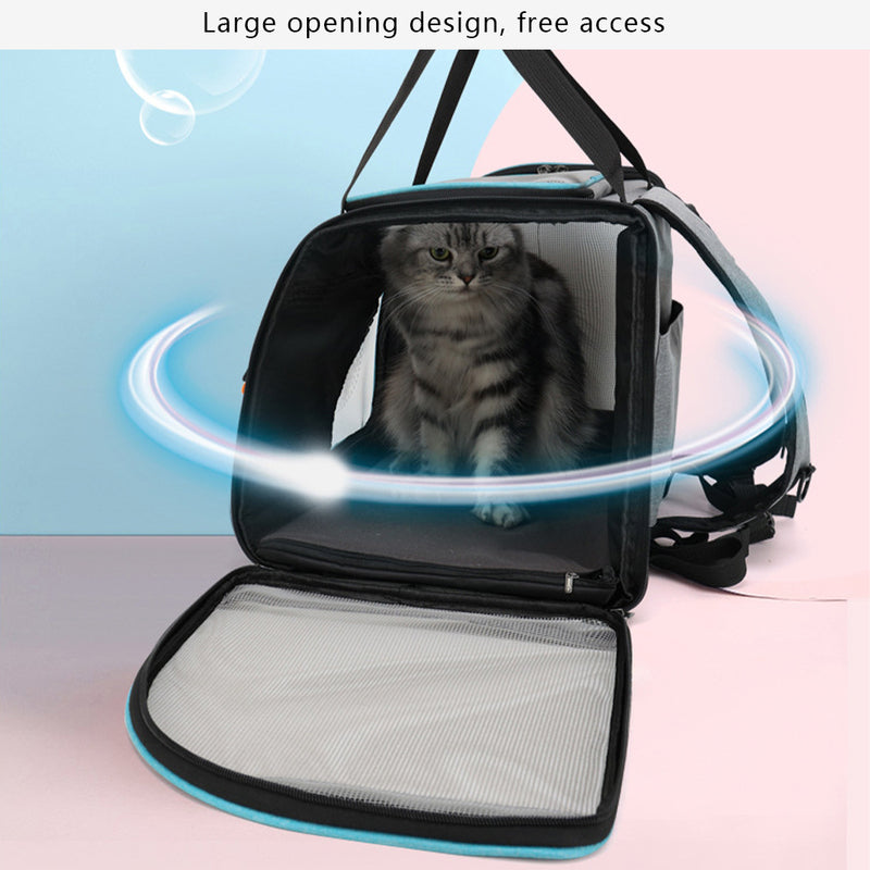 Go Adventuring with Kitty in Comfort: Reflective Crossbody Cat Backpack