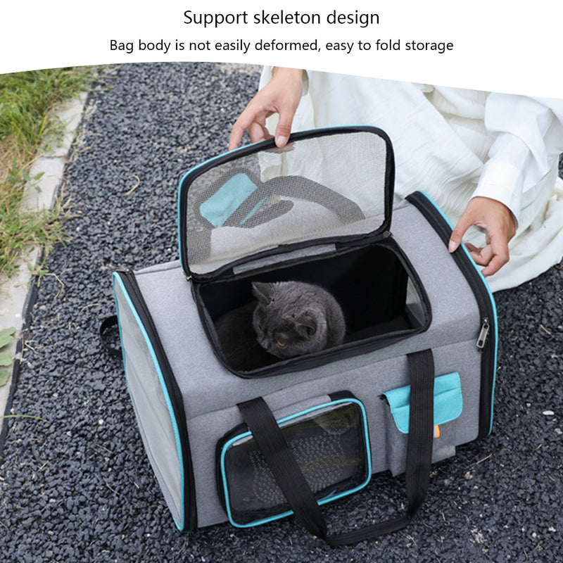 Go Adventuring with Kitty in Comfort: Reflective Crossbody Cat Backpack