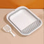 Hygiene Haven: Semi-Closed Plastic Cat Litter Box