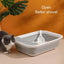 Hygiene Haven: Semi-Closed Plastic Cat Litter Box