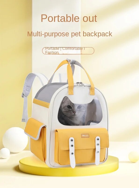 Step Out in Style with Trendy Ins-Diaper Large Capacity Pet Backpack