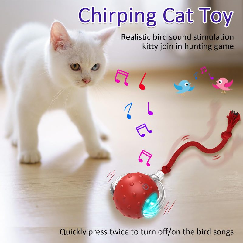 Interactive Feline Fun - New Motion Sensor Cat Toy Ball