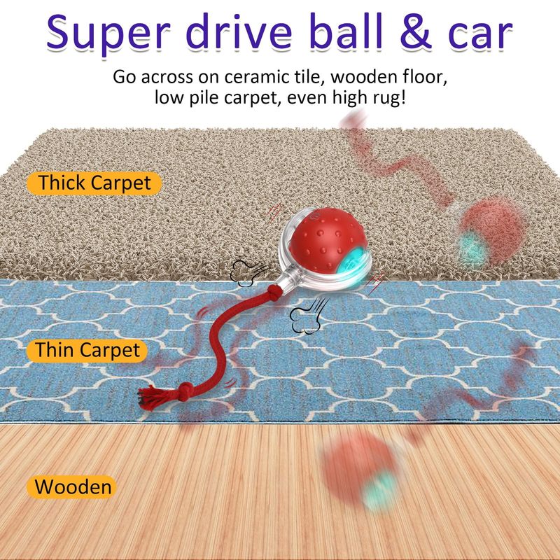 Interactive Feline Fun - New Motion Sensor Cat Toy Ball