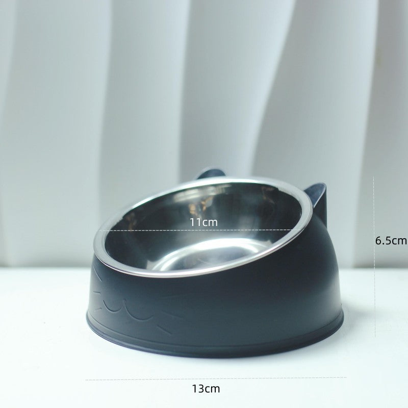 Dine with Care: 15-Degree Raised Cat & Dog Bowl