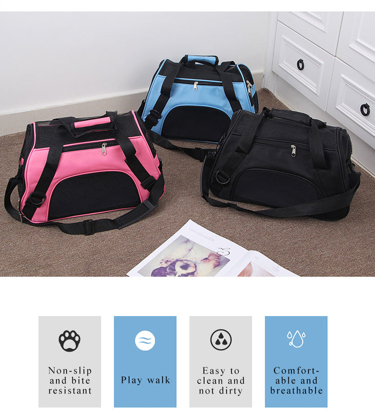 Travel Made Easy for Your Small Pets: Portable, Breathable, Mesh Carrier Bag