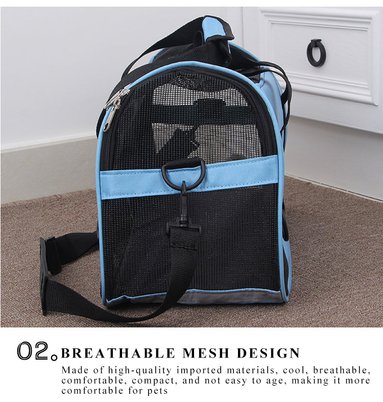 Travel Made Easy for Your Small Pets: Portable, Breathable, Mesh Carrier Bag