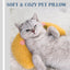 Pet's Dreamy Slumber: U-shaped Neck-guard Pillow for Cats