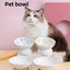 Ceramic High Foot Bowl For Cats
