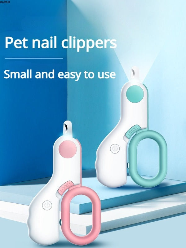 Deluxe Pet Nail Clipper with Built-In LED Light