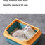 Spacious & Stylish: Large Capacity Semi-Enclosed Cat Toilet