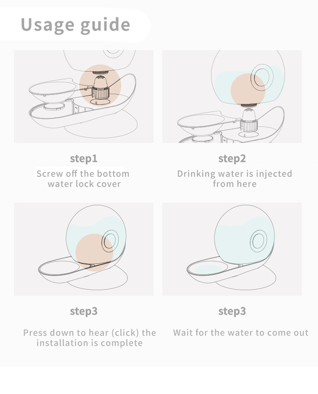 2.8L Snail-Styled Automatic Water Fountain
