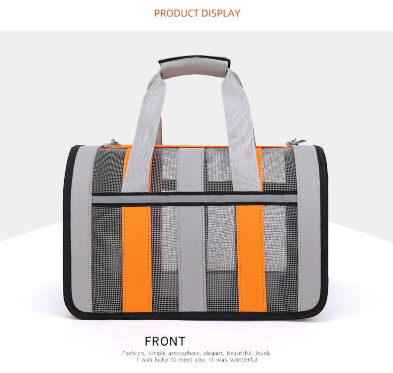 Savor Summer Outings with Your Furry Friend: Breeze-friendly Portable Handbag for Cats and Dogs