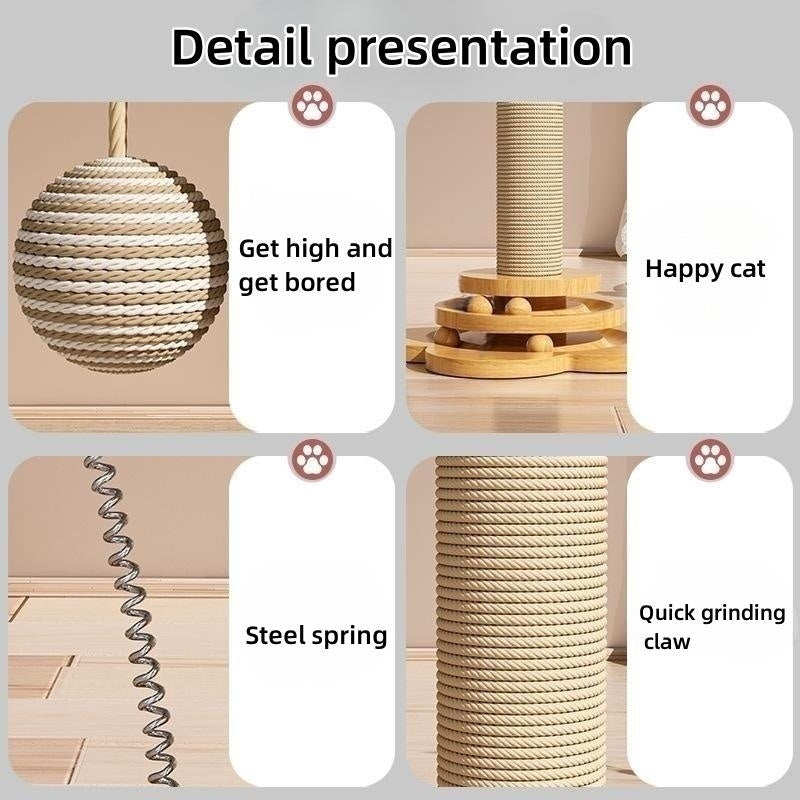 Turntable Cat Toy - Crafted With Solid Wood