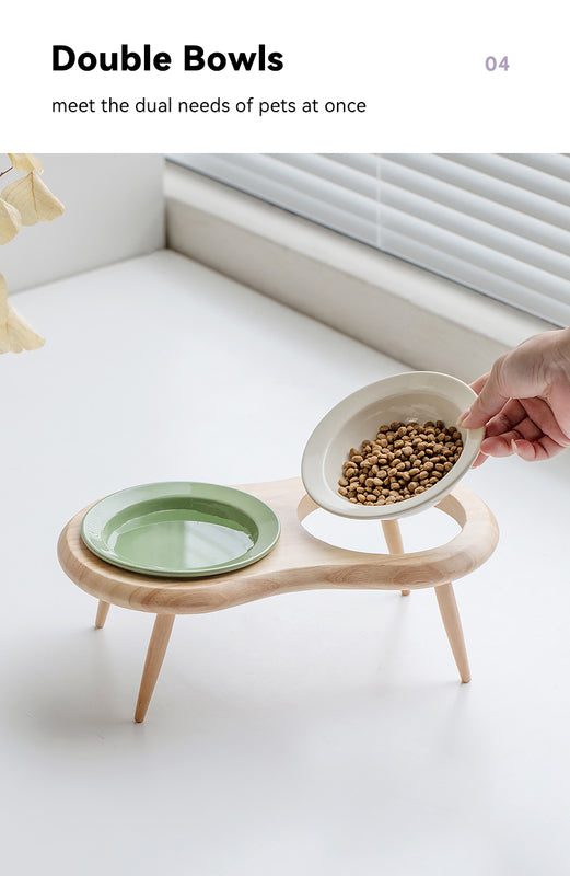Luxury of Convenience with Chic Ceramic Bowl Suitable for Cats and Small Dogs