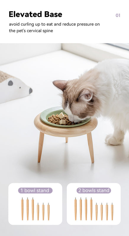 Luxury of Convenience with Chic Ceramic Bowl Suitable for Cats and Small Dogs