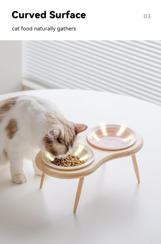 Luxury of Convenience with Chic Ceramic Bowl Suitable for Cats and Small Dogs