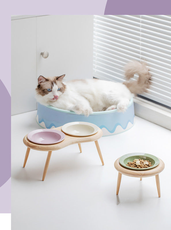 Luxury of Convenience with Chic Ceramic Bowl Suitable for Cats and Small Dogs