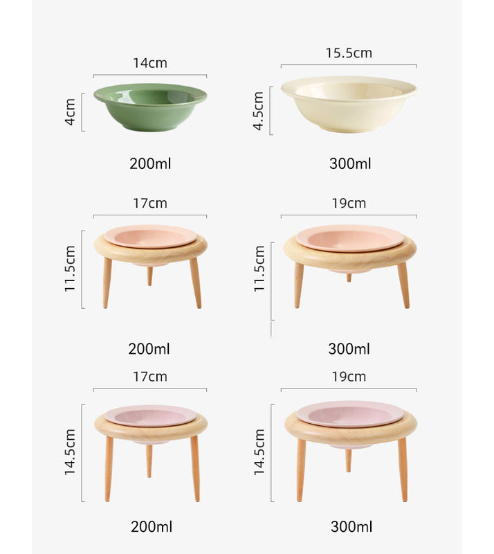 Luxury of Convenience with Chic Ceramic Bowl Suitable for Cats and Small Dogs