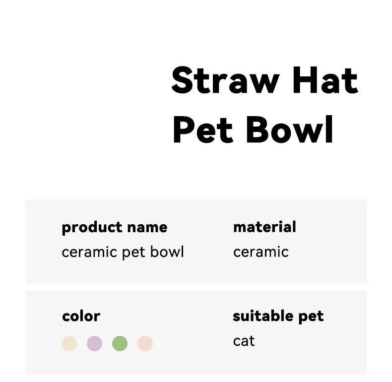 Luxury of Convenience with Chic Ceramic Bowl Suitable for Cats and Small Dogs