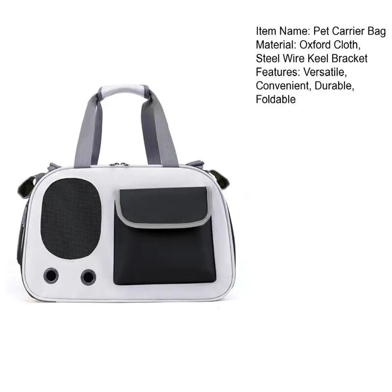 Experience Travel Comfort with Your Pet: Lightweight, Breathable Pet Carrier Bag