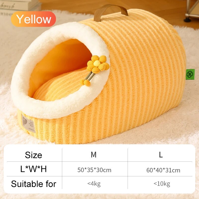 Cosy Cat Haven: Warm, Thickened Plush Cat Nest