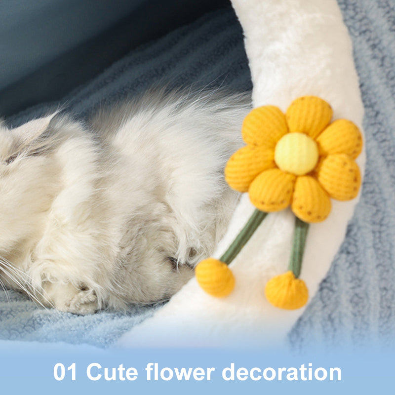 Cosy Cat Haven: Warm, Thickened Plush Cat Nest
