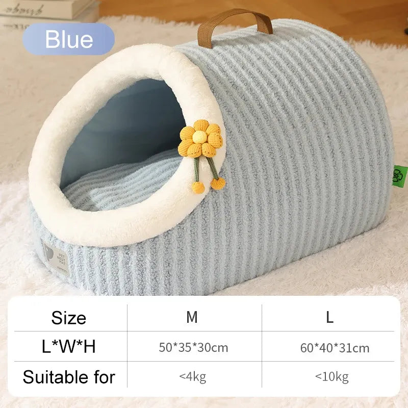 Cosy Cat Haven: Warm, Thickened Plush Cat Nest
