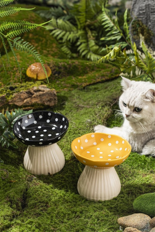 Creative Ceramic Mushroom Shaped Bowl for your Cat or Puppy