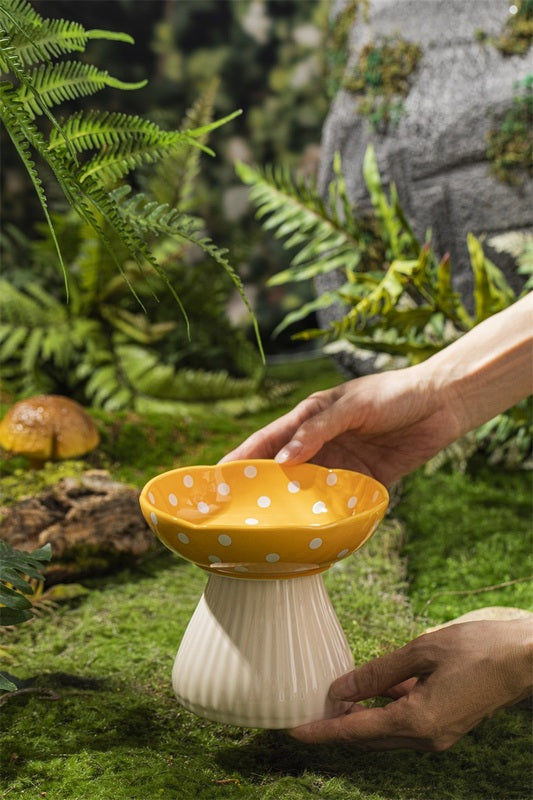 Creative Ceramic Mushroom Shaped Bowl for your Cat or Puppy