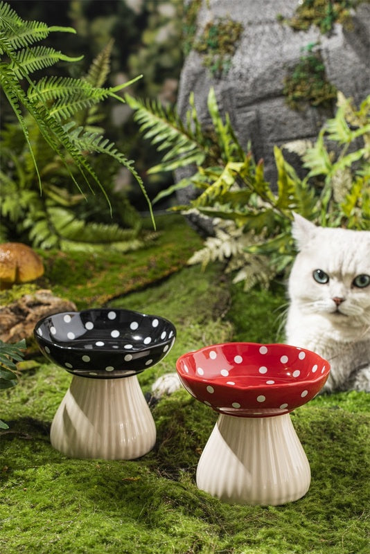 Creative Ceramic Mushroom Shaped Bowl for your Cat or Puppy
