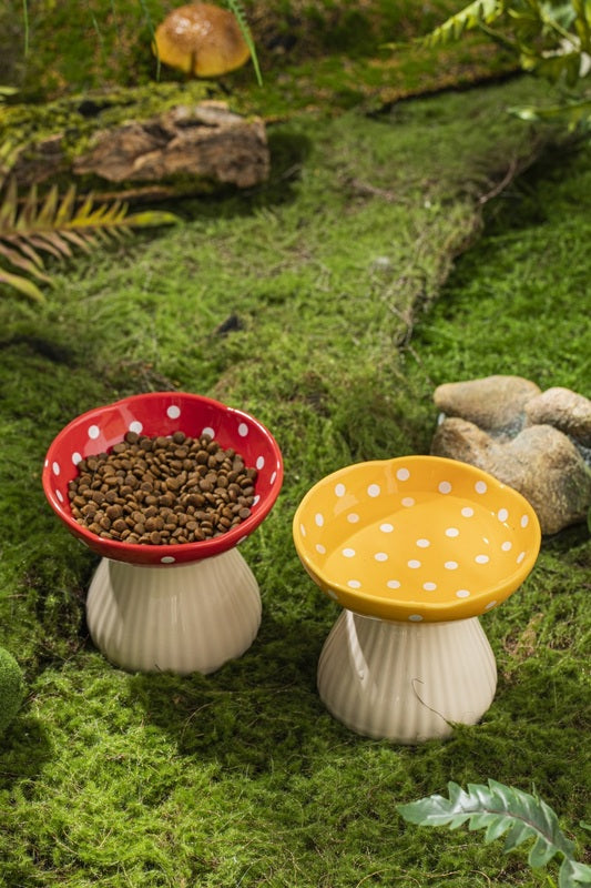 Creative Ceramic Mushroom Shaped Bowl for your Cat or Puppy