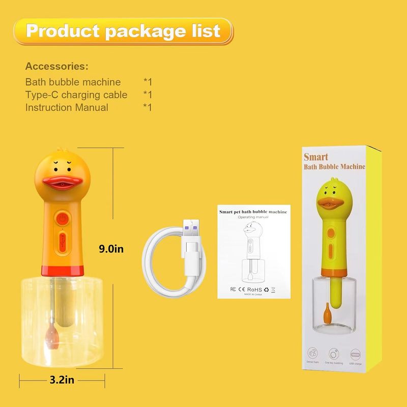Effortless Handheld Electric Foam Machine for Pet Bathing