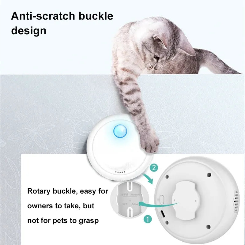 Streamlined Paws: 4000mAh Rechargeable Smart Air Purifier