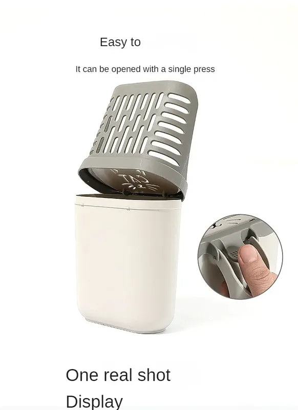 Super-Handy Cat Litter Scoop with Built-in Bag Holder