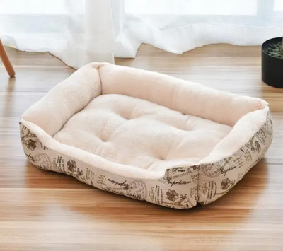 Comfortable Warm Bone Design Cat Bed