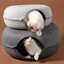 Luxury Felt Cat Donut Villa