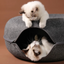 Luxury Felt Cat Donut Villa