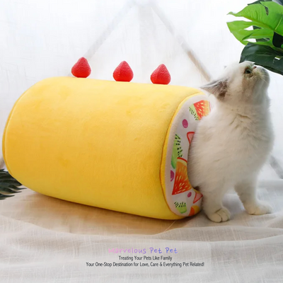 Strawberry Cake Roll Cat House