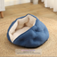 Adorable Short Plush Shell-Dumpling Cat Nest