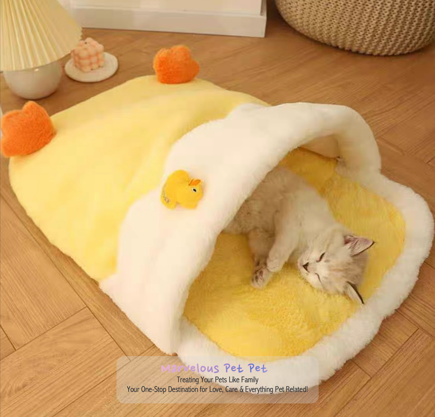 Adorable Duck-Inspired Cat Bed