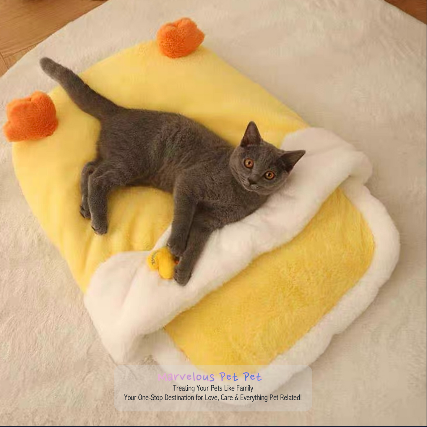 Adorable Duck-Inspired Cat Bed