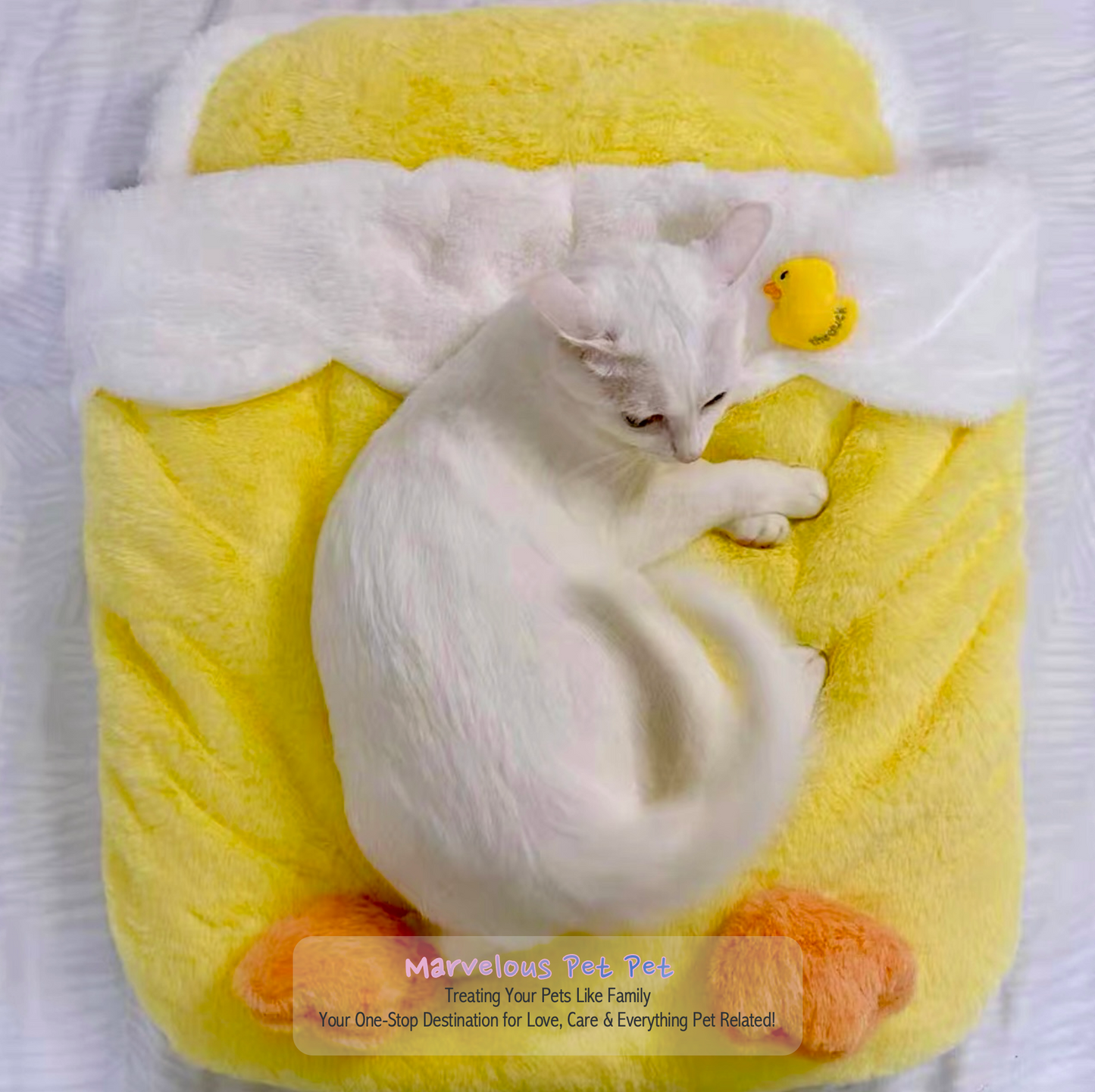 Adorable Duck-Inspired Cat Bed