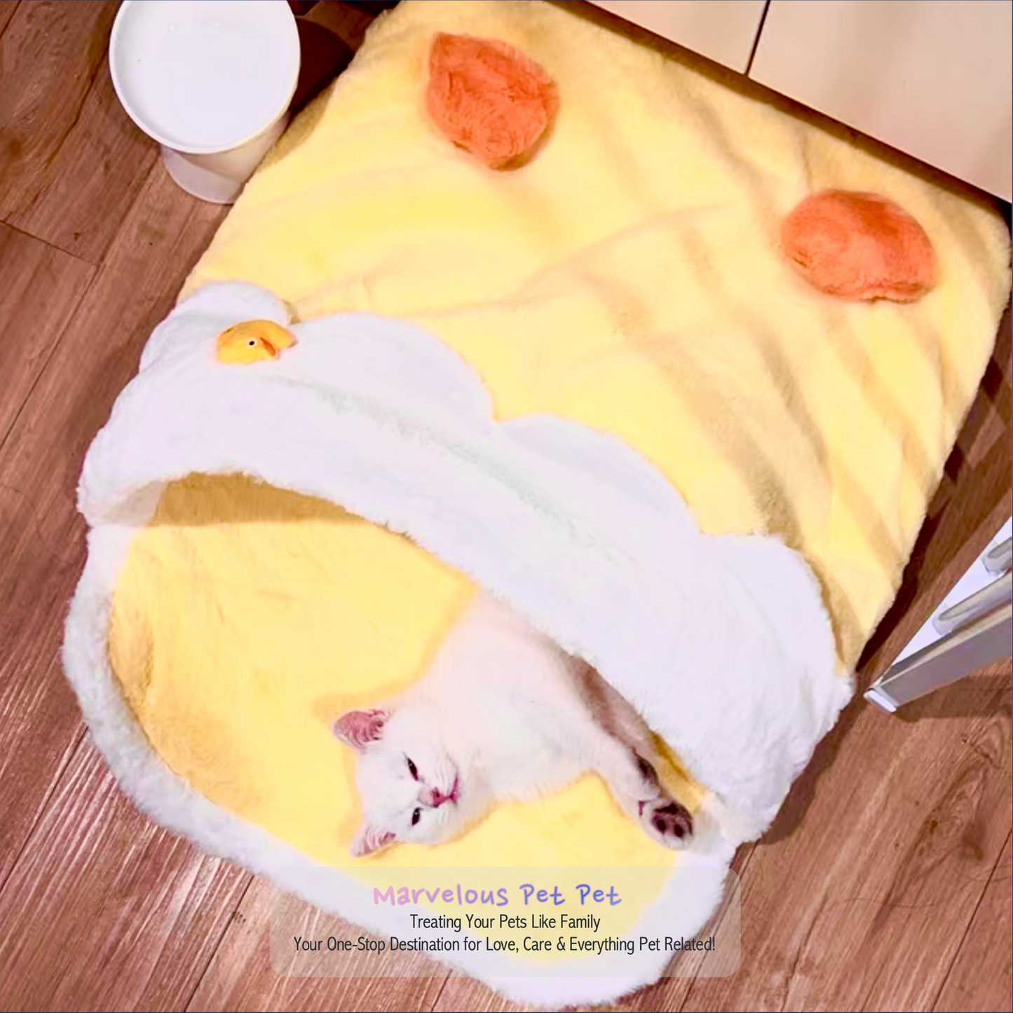 Adorable Duck-Inspired Cat Bed