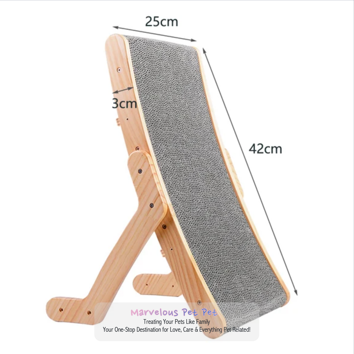 Wooden Cat Scratcher
