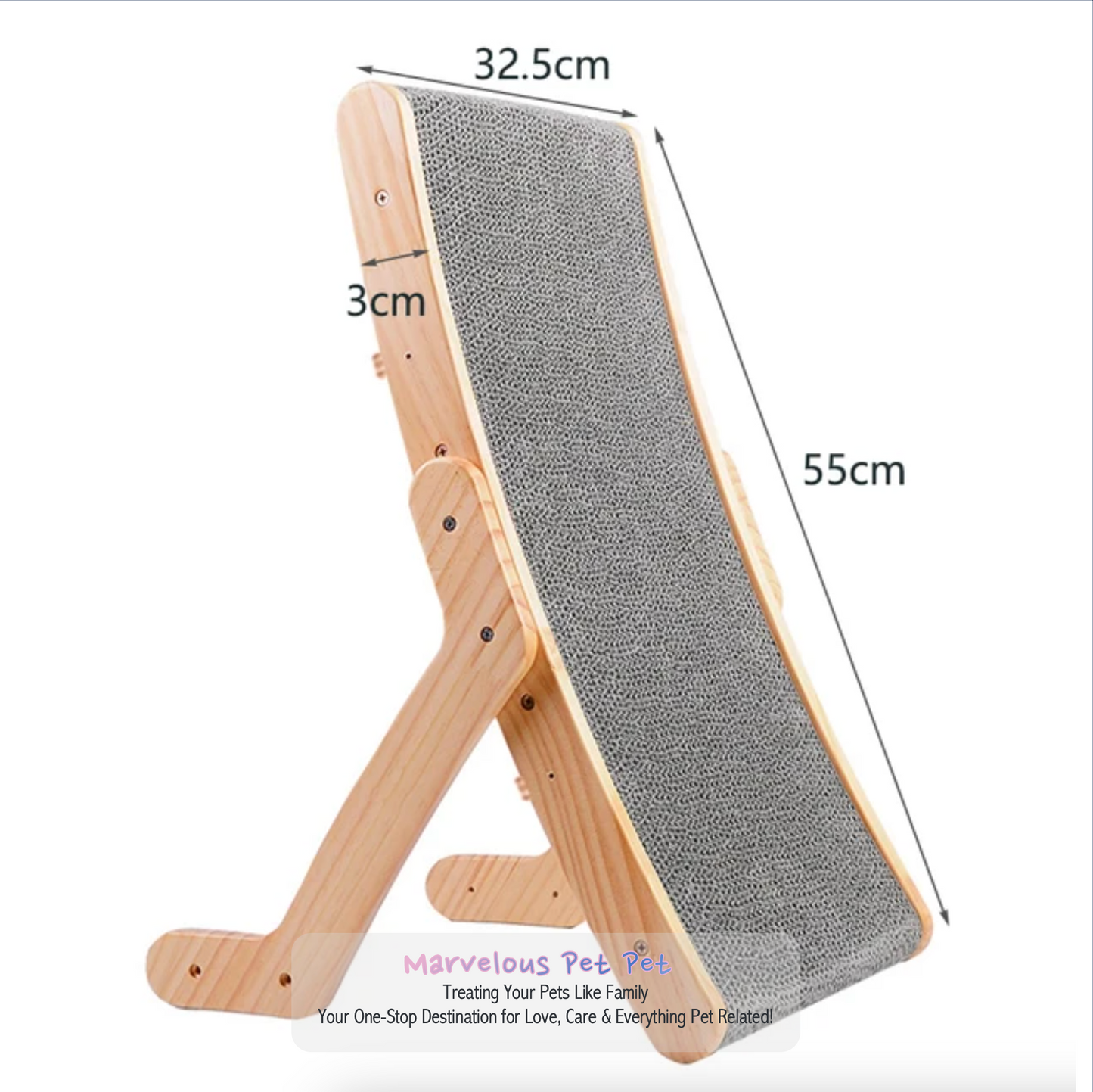 Wooden Cat Scratcher