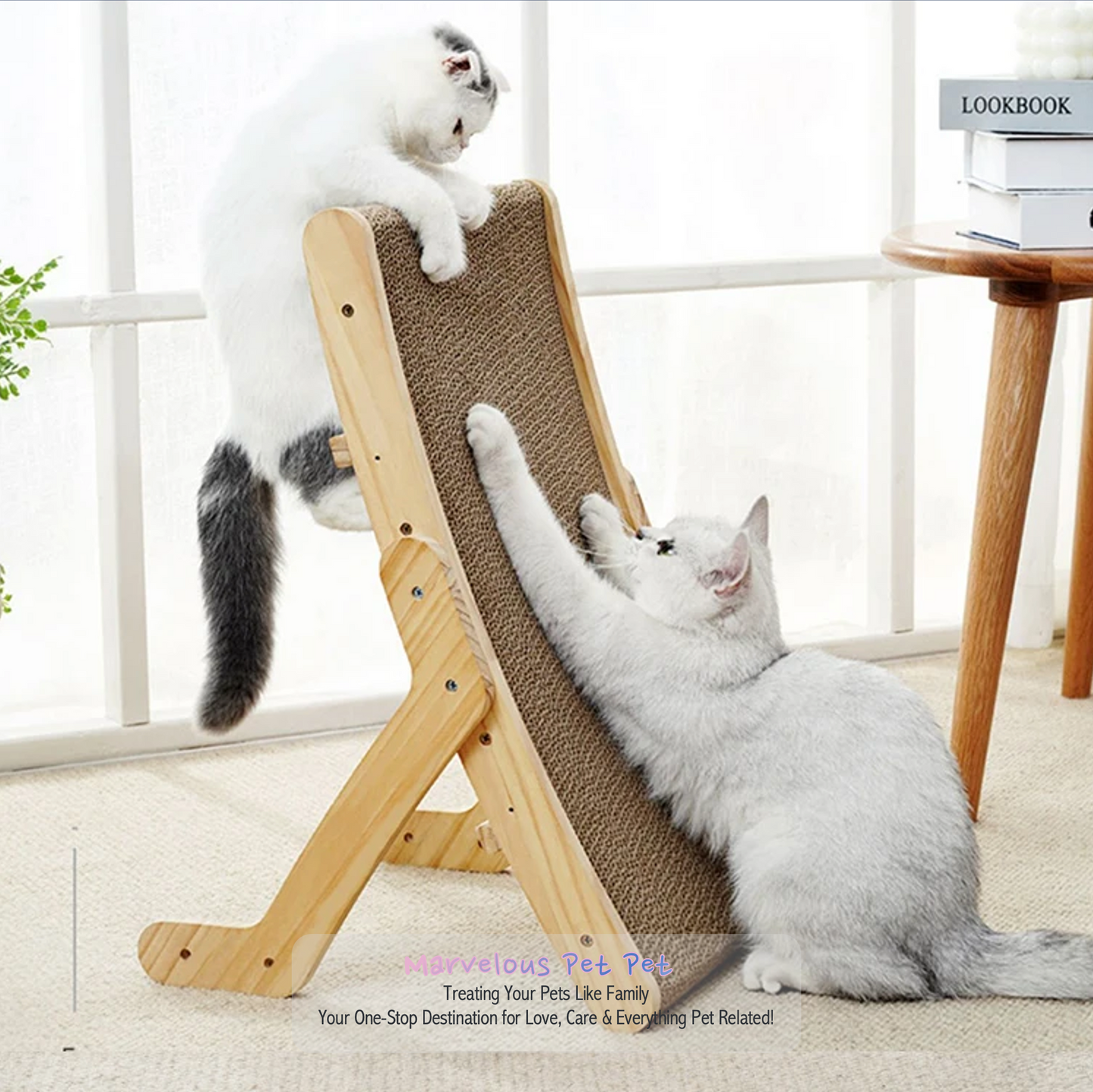 Wooden Cat Scratcher