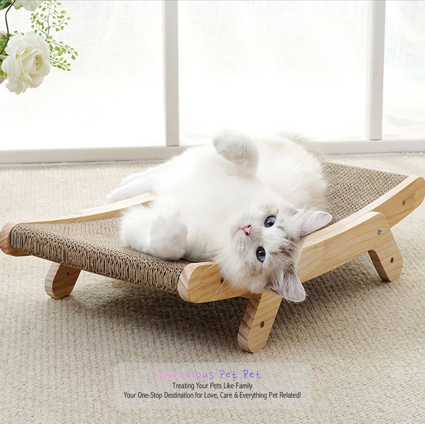 Wooden Cat Scratcher