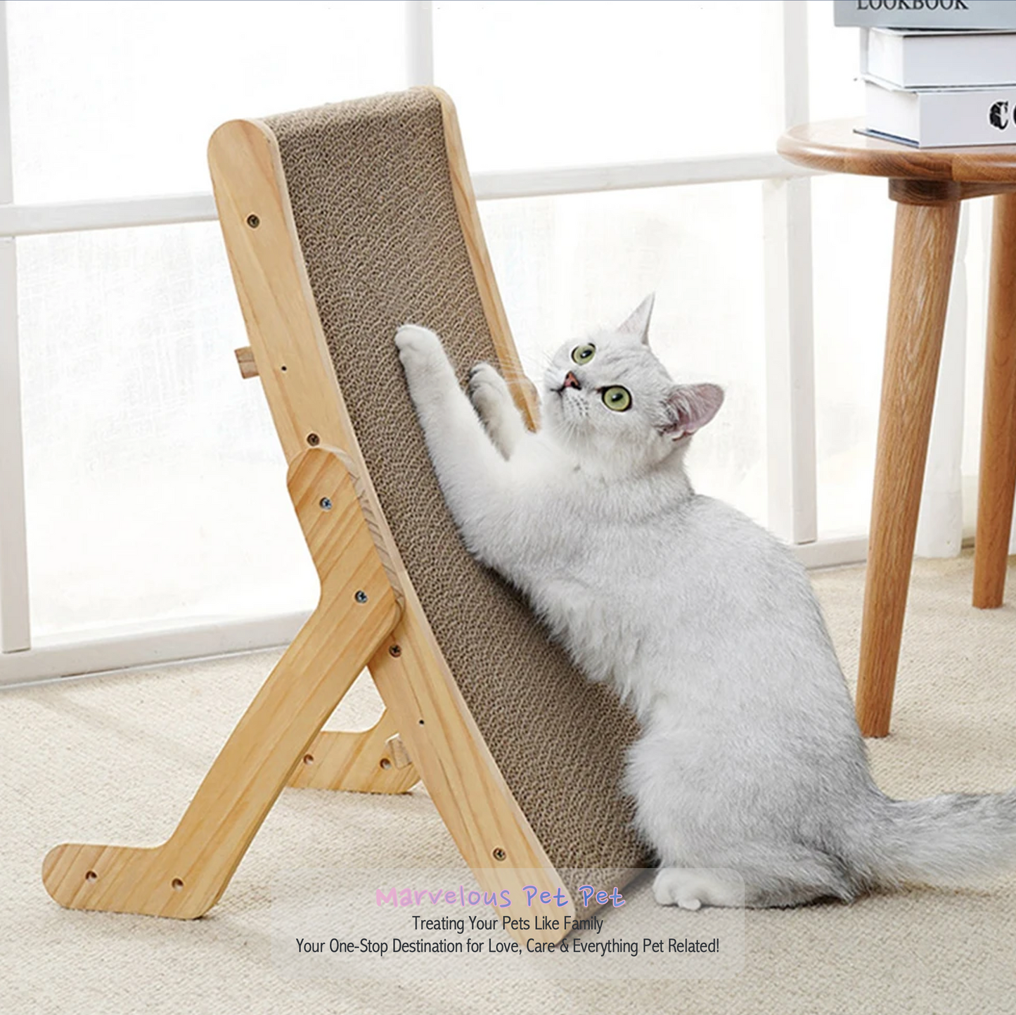 Wooden Cat Scratcher